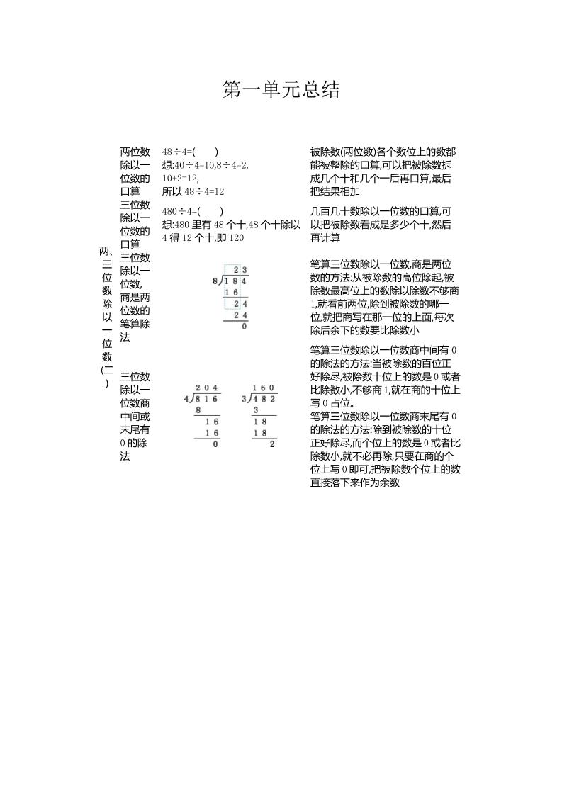 三下青岛版数学全册重点-EduToon学术